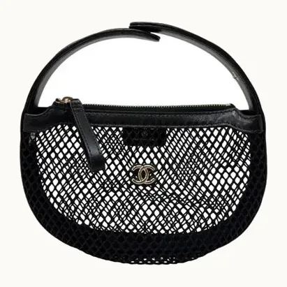 Pouch Chanel Mini Round Mesh