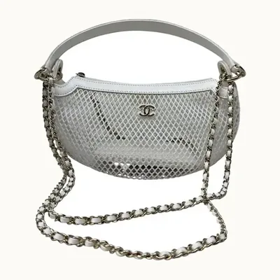 Bolso Chanel Mini Round Mesh Blanco