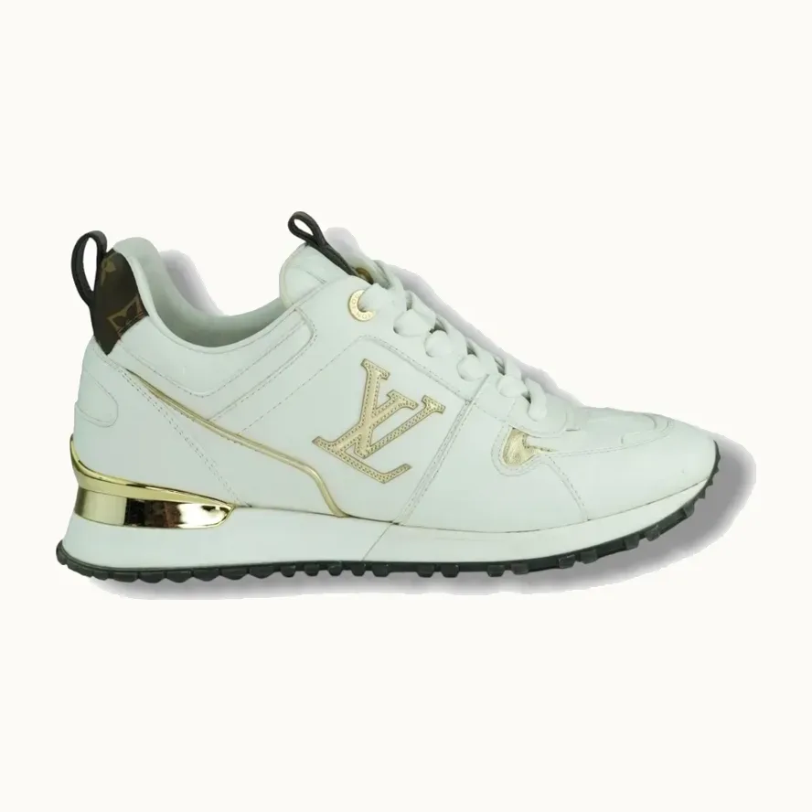 Tenis Louis Vuitton Run Away Blancos y dorados