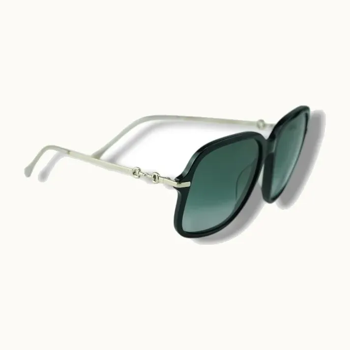 Lentes de Sol Gucci Horsebit 1955 Dark Lense Negros