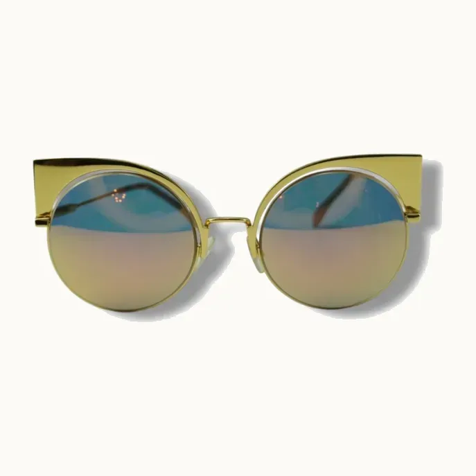 Lentes de Sol Fendi Cat Eye Dorados