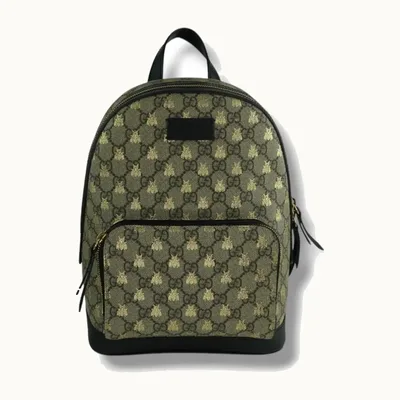 Mochila Gucci GG Supreme Dorada