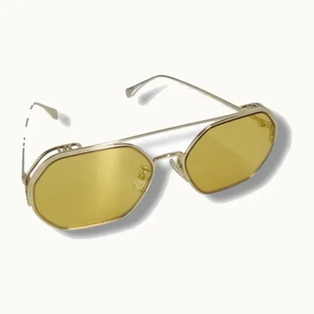 Lentes de Sol Fendi Geometric Amarillos