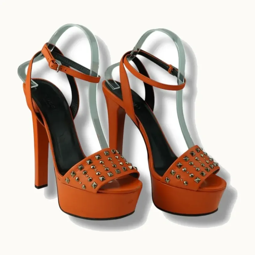 Sandalias Gucci Platform Naranjas