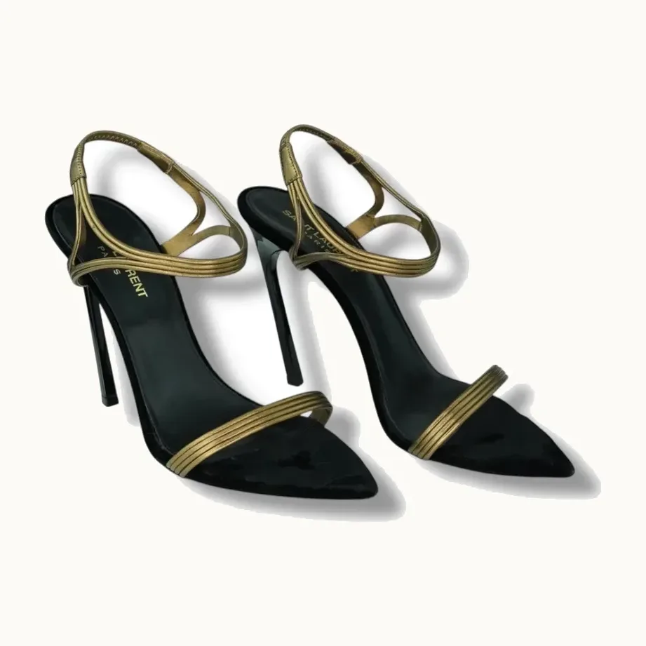 Tacones Saint Laurent Metallic