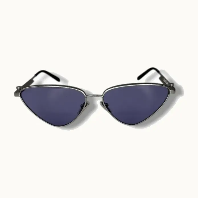 Lentes de Sol Balenciaga Triangle Plateados y violetas