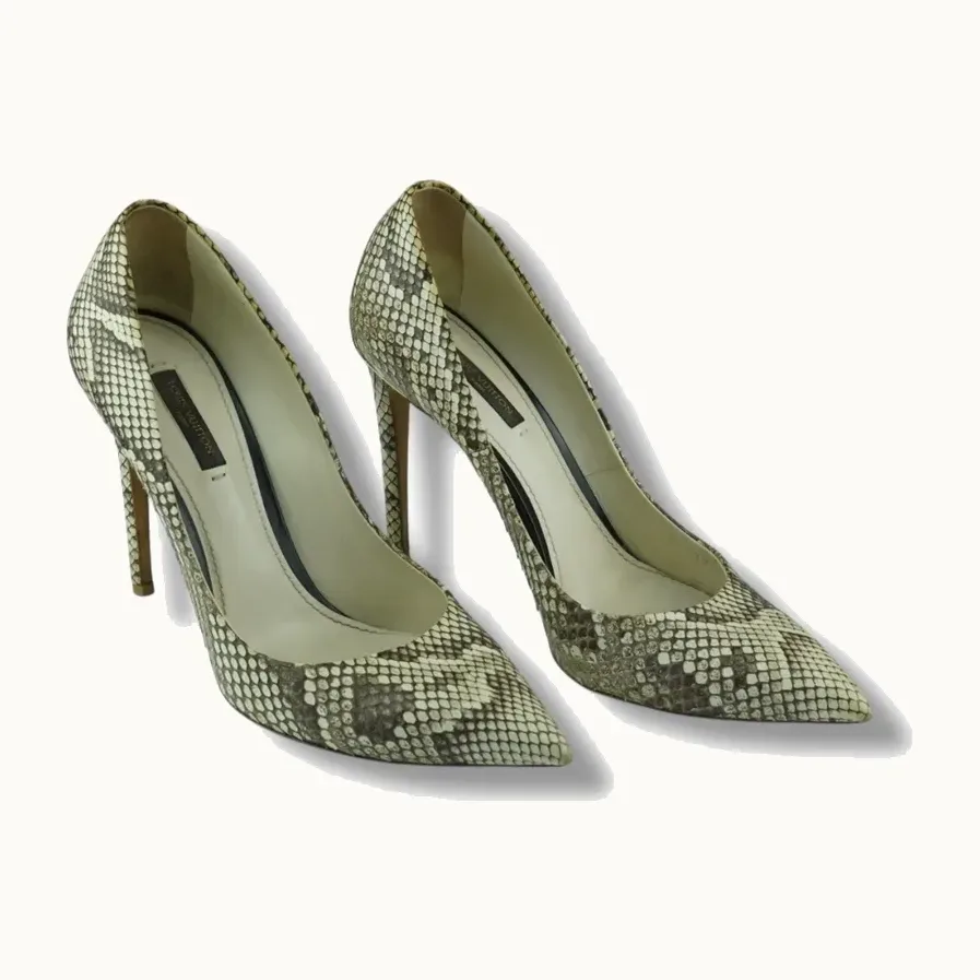 Tacones Louis Vuitton Python