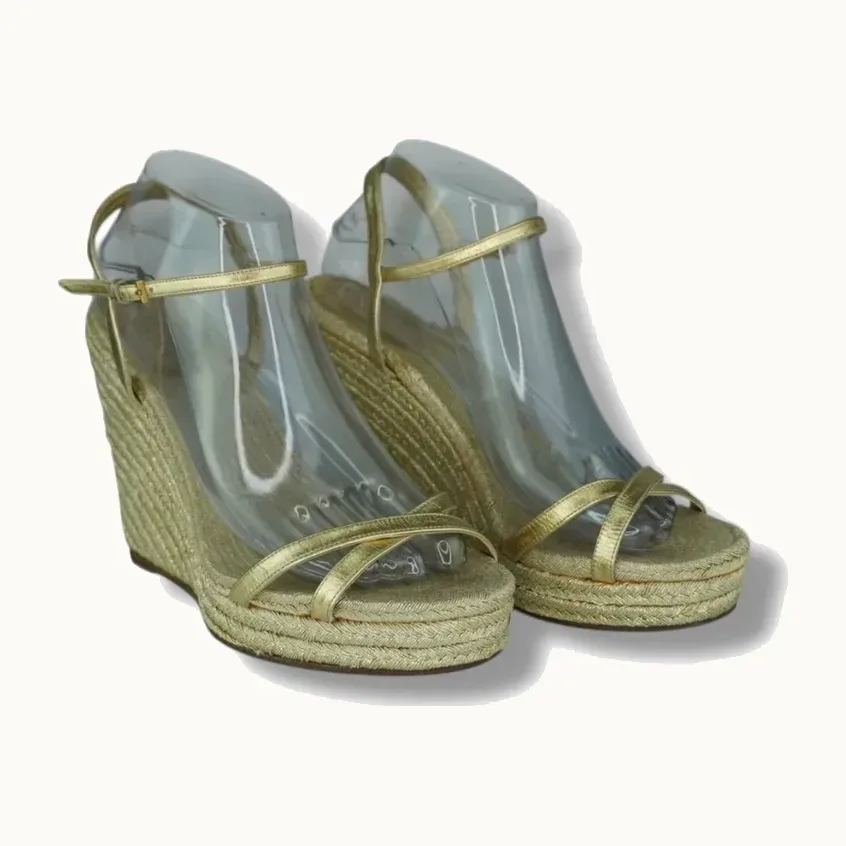 Plataformas Gucci Doradas