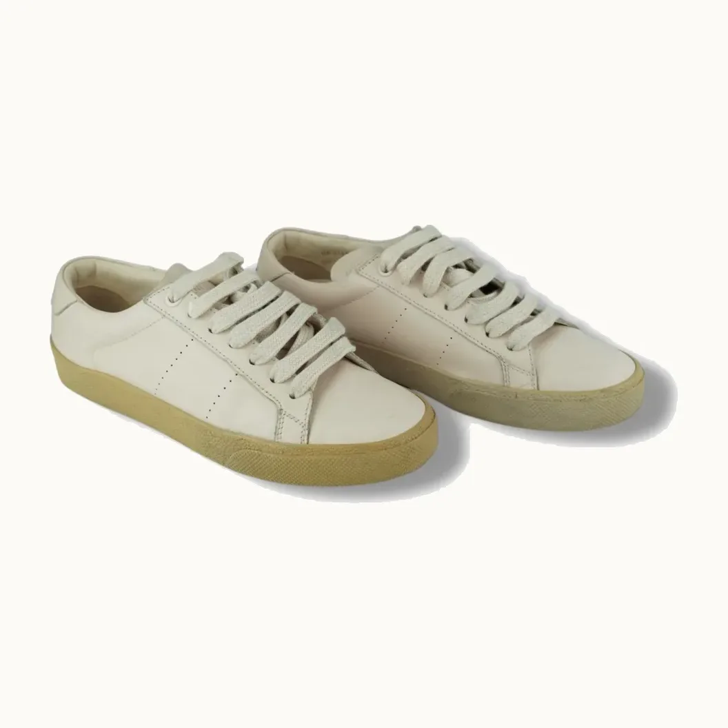 Tenis Saint Laurent Leather Rosas