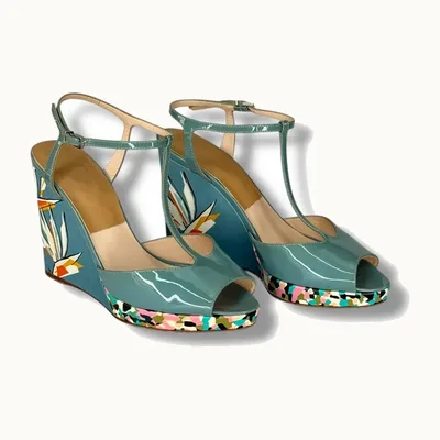 Plataformas Fendi Patent Leather Printed