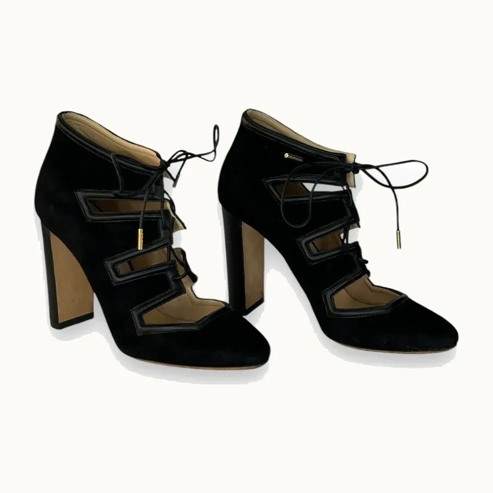 Tacones Jimmy Choo Suede Napa Lace Up