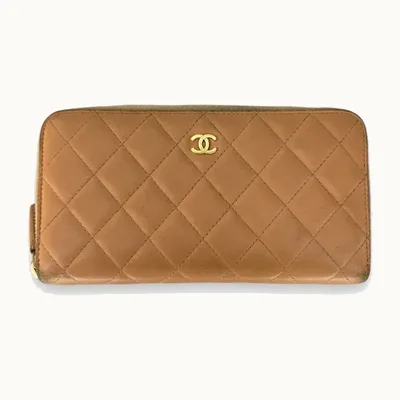 Billetera Chanel Leather Rosa