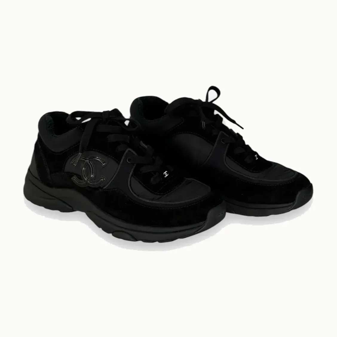 Tenis Chanel Low Negros