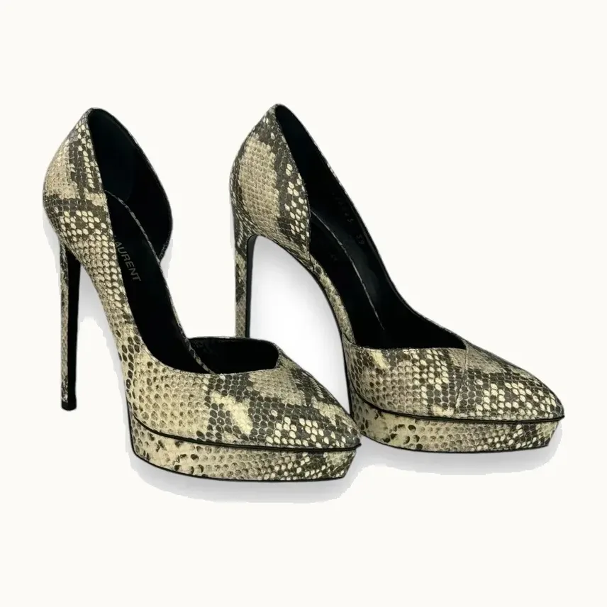 Tacones Saint Laurent Snake CutOut Accent D’Orsay