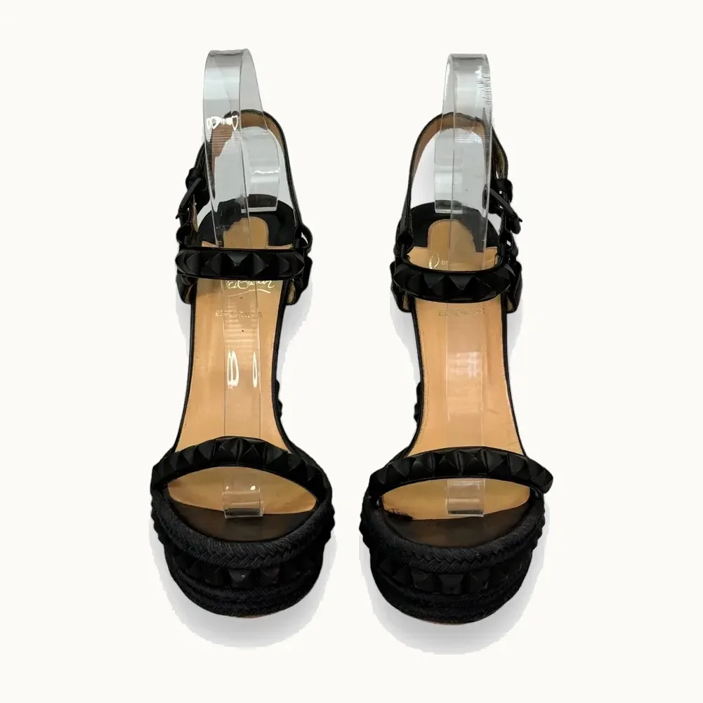 Plataformas Christian Louboutin Spike Negras