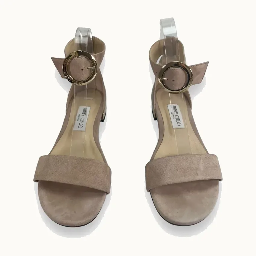 Sandalias Jimmy Choo Jaimie Suede Nudes