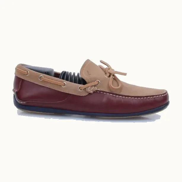 Mocasines Salvatore Ferragamo Drivers Boat Suede Multicolores, Talla 7.5