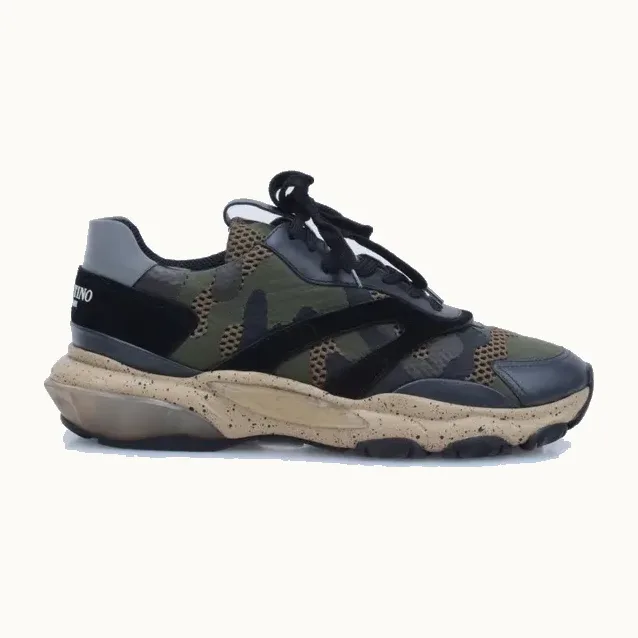 Tenis Valentino Bounce Camouflage Estampado, Talla 42