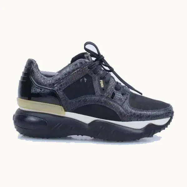 Tenis Fendi Mesh Python Gris, Talla 41