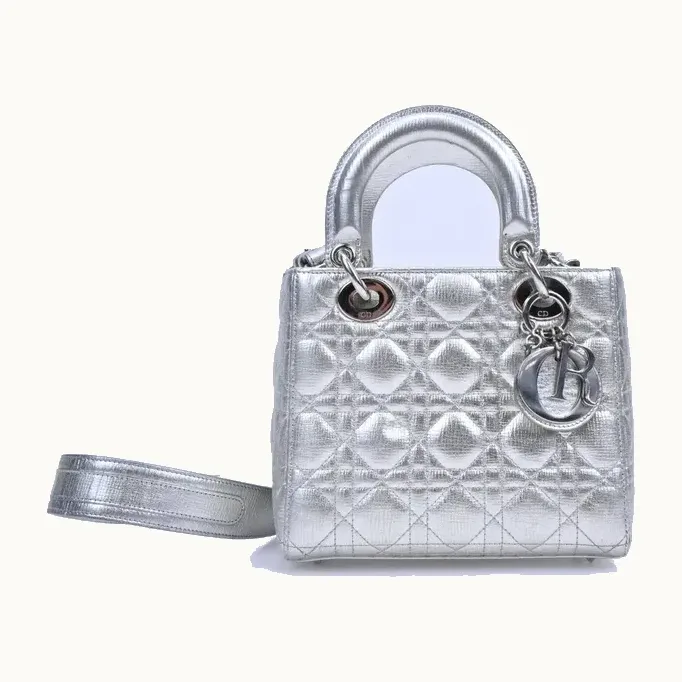 Bolso Dior Lady Small My ABCDior Plateado