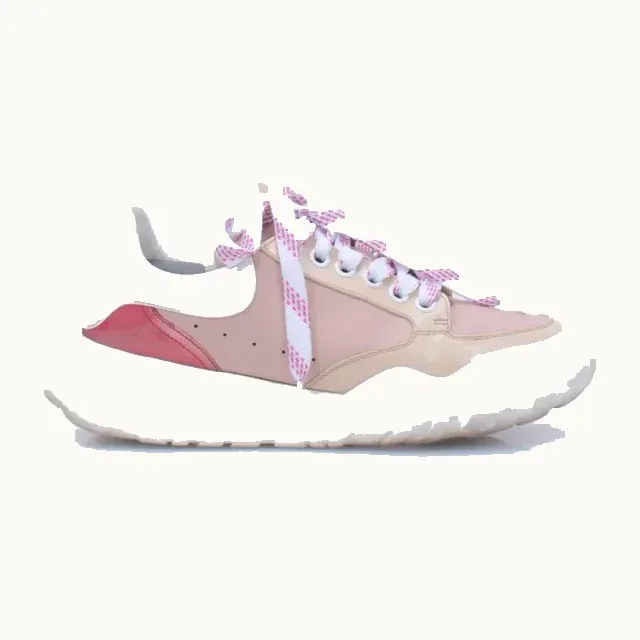 Tenis Alexander McQueen Court Trainer Rosas, Talla 39