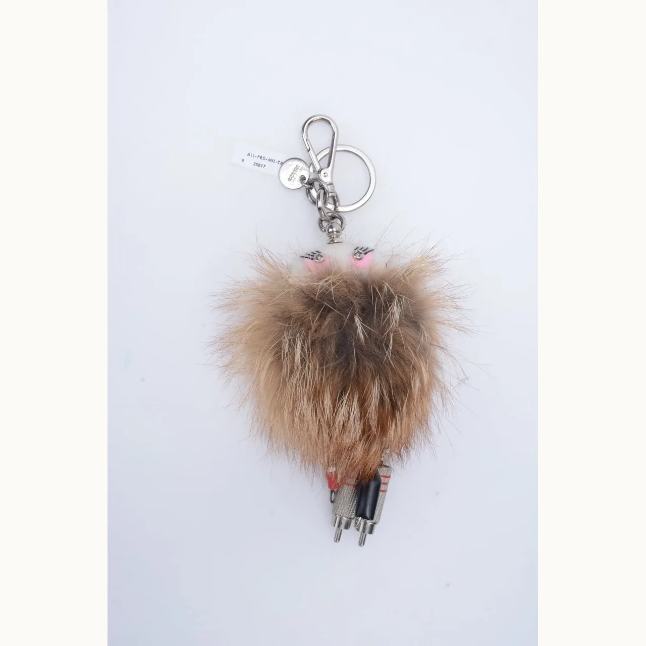 Llavero Prada Millie Robot Fox Fur Café