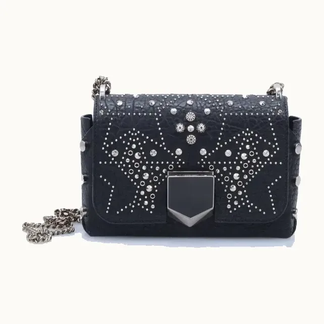 Bolso Crossbody Jimmy Choo Lockett Petite Star Stud Negro