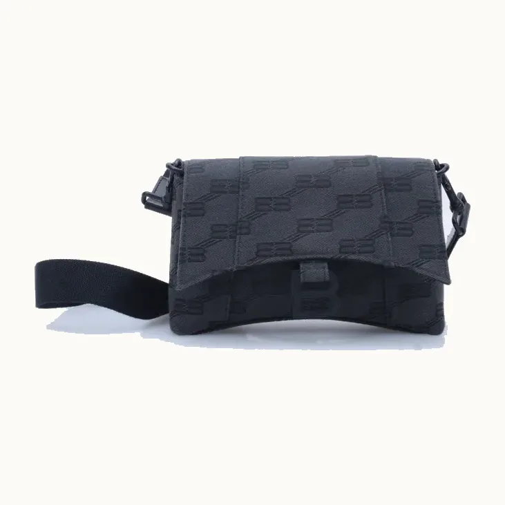 Bolso Crossbody Balenciaga Downtown Xxs BB Monogram Gris