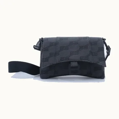 Bolso Crossbody Balenciaga Downtown Xxs BB Monogram Gris