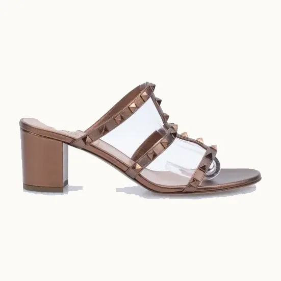 Sandalias Valentino Rockstud 60.0 Bronces, Talla 39