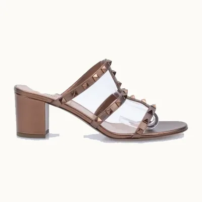 Sandalias Valentino Rockstud 60.0 Bronces, Talla 39