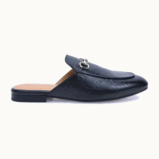 Mocasines Gucci Princetown GG Negros, Talla 39