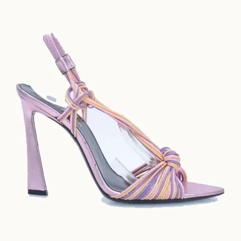 Sandalias Saint Laurent Scoubi 105 Moradas, Talla 38.5