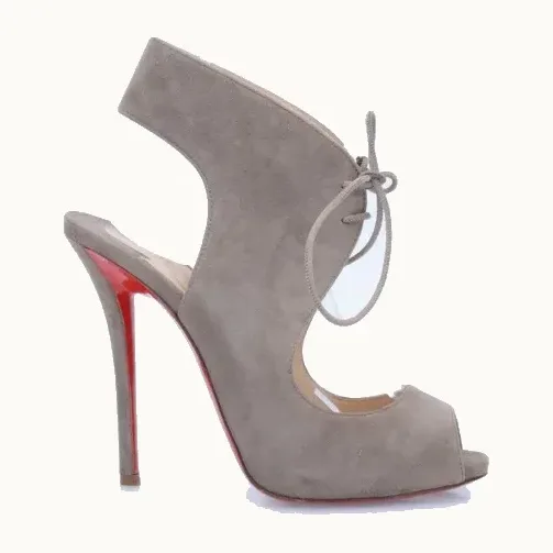 Sandalias Christian Louboutin Allegra Taupes, Talla 37.5
