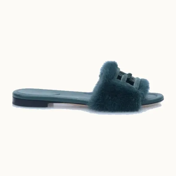 Sandalias Fendi Baguette Verdes, Talla 36