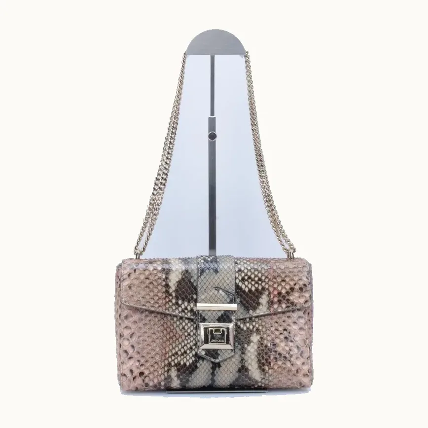 Bolso Crossbody Jimmy Choo Milla Python Multicolor