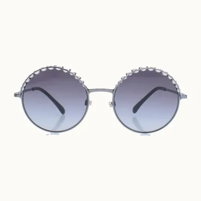 Lentes de Sol Chanel Round Perlas y negros