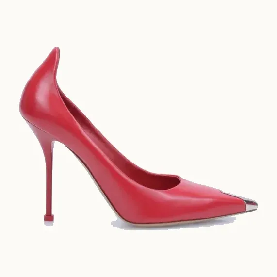 Tacones Alexander McQueen Punk Rojos, Talla 40
