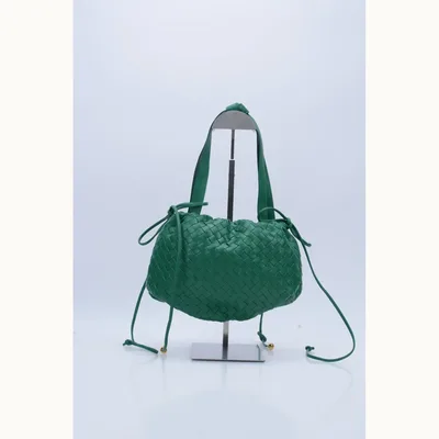 Bolso Crossbody Bottega Veneta Bulb Small Intrecciato Verde