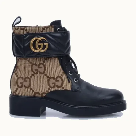 Botines Gucci Jumbo GG Canvas, Talla 37