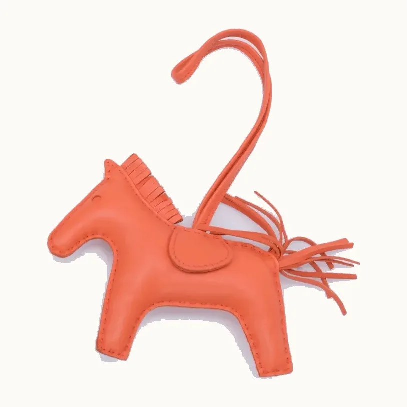 Llaveros Hermès Rodeo PM Naranjas
