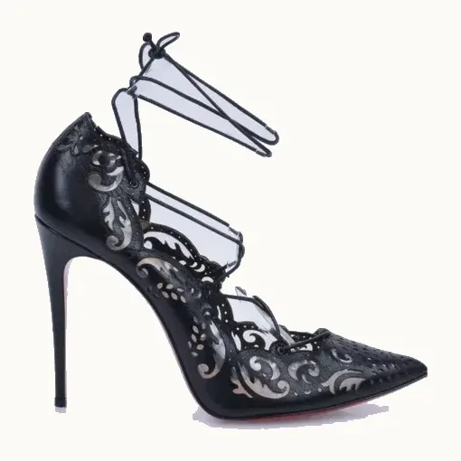 Tacones Christian Louboutin Impera 120 Negros, Talla 39