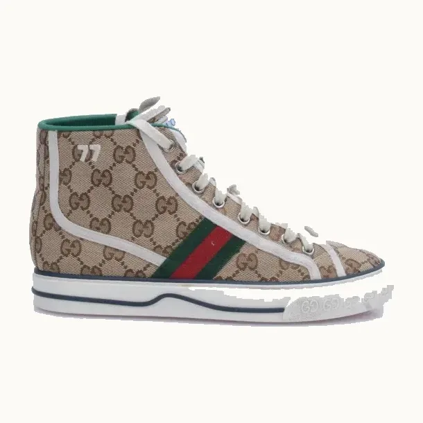 Tenis Gucci 1977 High GG Canvas, Talla 36.5