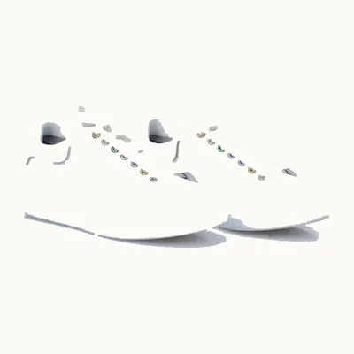 Alexander McQueen Oversized Sneakers White, Size 40