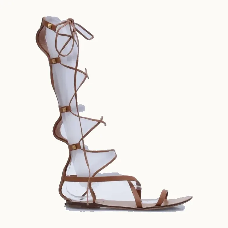 Sandalias Valentino Gladiator Cameles, Talla 39.5