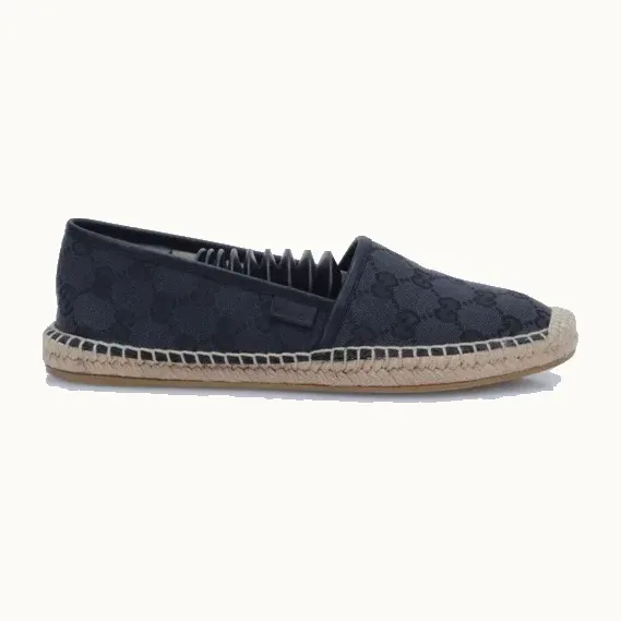 Alpargatas Gucci GG Canvas Negras, Talla 37