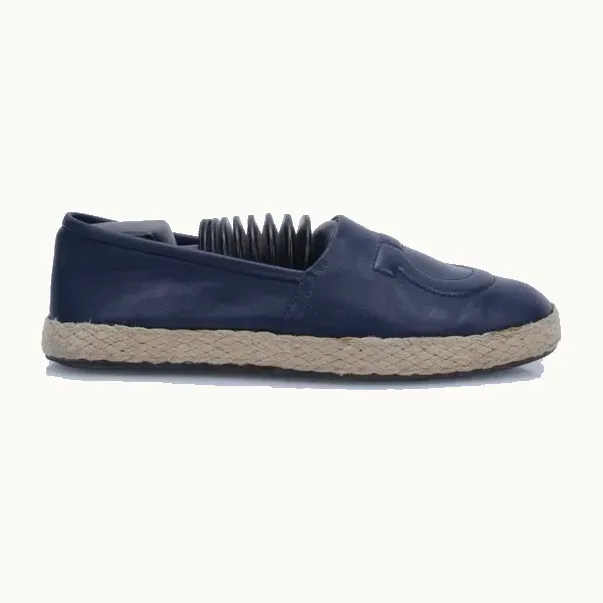 Alpargatas Salvatore Ferragamo Gancio Azules, Talla 7.5