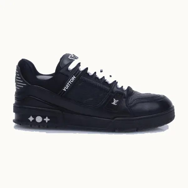 Tenis Louis Vuitton Trainer Negros, Talla 39