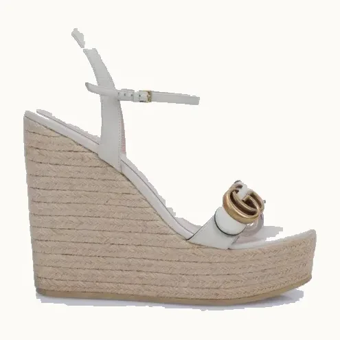 Sandalias Gucci Aitana Blancas, Talla 39