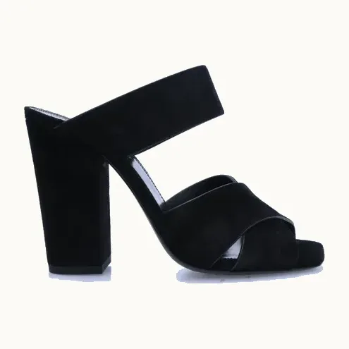 Sandalias Saint Laurent Oak Negras, Talla 38